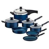 JOGO DE PANELAS ANTIADERENTES 6 PE&Ccedil;AS COM PANELA DE PRESS&Atilde;O ROCHEDO