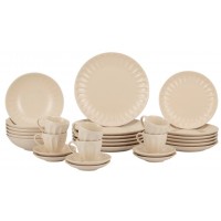 JOGO DE JANTAR 30 PE&Ccedil;AS EM CER&Acirc;MICA DECORATO