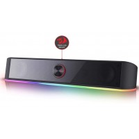 CAIXA DE SOM HORIZONTAL ALTO-FALANTE 6W REDRAGON C/ LED RGB - USB