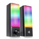CAIXA DE SOM BLUETOOTH LED RGB USB P2 KNUP