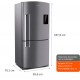 GELADEIRA FROST FREE BRASTEMP INVERSE 588L SMART BAR C/ TURBO ICE - INOX