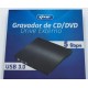 GRAVADOR EXTERNO DVD KNUP PORTATIL SLIM USB 3.0