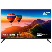SMART TV 50 HQ LED UHD 4K C/ TELA SEM BORDAS 3 HDMI 2 USB WIFI