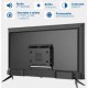 SMART TV 50 HQ LED UHD 4K C/ TELA SEM BORDAS 3 HDMI 2 USB WIFI