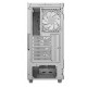 GABINETE GAMER BRANCO GAMEMAX MID TOWER RGB C/ LATERAL VIDRO E FAN RGB