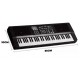 TECLADO MUSICAL 61 TECLAS QUEENS C/ 100 TRIMBRES 110V - PRETO