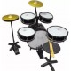 BATERIA MUSICAL ACUSTICA INFANTIL C/ CHIMBAL ROCK BABY