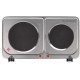 FOGAO ELETRICO PORTATIL TELEFUNKEN DUPLO 2400W - INOX