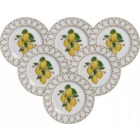 CONJUNTO DE 6 PRATOS DE SOBREMESA SICILIANO 19,5CM