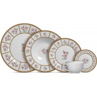 KIT 6 PRATOS DE SOBREMESA ALLEANZA CERAMICA