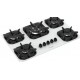 FOGAO COOKTOP A GAS MUELLER 5 BOCAS QUEIMADOR TRIPLA CHAMA BIVOLT