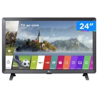SMART TV 24 HD LED LG 62HZ C/ HDR 2 HDMI 2 USB