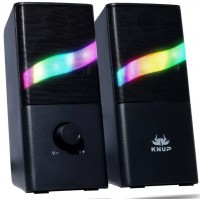 CAIXA SOM GAMER PC 6W LED RGB P2 USB KNUP