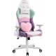 CADEIRA GAMER TECHNI SPORT RECLINAVEL GIRATORIA - LILAS VERDE E BRANCA