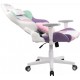 CADEIRA GAMER TECHNI SPORT RECLINAVEL GIRATORIA - LILAS VERDE E BRANCA