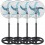 KIT 4 VENTILADORES COLUNA TURBO METAL 5 PAS C/ PEDESTAL 3 VELOCIDADES