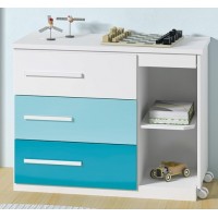 COMODA SOLTEIRO 5 GAVETAS - c/ RODINHAS