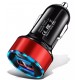 CARREGADOR VEICULAR TURBO C/ 2 USB E VOLTIMETRO