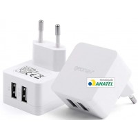 CARREGADOR DE PAREDE BIVOLT GEONAV C/ USB 3.4A