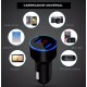 CARREGADOR VEICULAR TURBO C/ 2 USB E VOLTIMETRO
