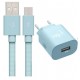 FONTE CARREGADOR UNIVERSAL USB / TIPO-C CABO LIGTNING 1M