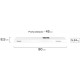 DEPURADOR DE AR CONTINENTAL SLIM 80CM 70W - BRANCO