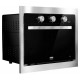 FORNO ELETRICO DE EMBUTIR EOS 47L PORTA DE VIDRO 1500W - PRETO INOX