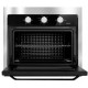 FORNO ELETRICO DE EMBUTIR EOS 47L PORTA DE VIDRO 1500W - PRETO INOX