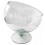 TAÇA DE MESA VIDRO CRYSTALUX BOCA TORTA 20X17CM