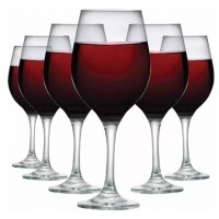 KIT 6 TA&Ccedil;AS DE VINHO PASSION BURGUNDER 640ML