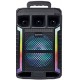 CAIXA DE SOM RGB 1000W C/ BLUETOOTH USB FM SD E MICROFONE
