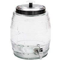 SUQUEIRA DE VIDRO INCASA 5L C/ TORNEIRA E TAMPA