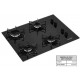 COOKTOP MUELLER 4 BOCAS ULTRA CHAMA 4100W BIVOLT - PRETO