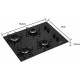 COOKTOP MUELLER 4 BOCAS ULTRA CHAMA 4100W BIVOLT - PRETO