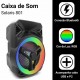 CAIXA DE SOM PORTATIL RGB 200W C/ BLUETOOTH USB FM SD
