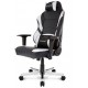 CADEIRA OFFICE AKRACING RECLINAVEL C/ APOIO BRAÇOS - PRETA E BRANCA