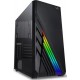 GABINETE GAMER VINIK ATX C/ VIDRO TEMPERADO LED RGB - PRETO