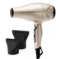 SECADOR DE CABELOS KISS 2000W C/ 2 VELOCIDADES 3 TEMPERATURAS 220V - DOURADO