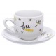 KIT 6 XICARAS CAFE HONEY 90ML PORCELANA C/ PIRES