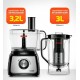 MULTIPROCESSADOR TURBO 7 EM 1 MONDIAL 1000W C/ LIQUIDIFICADOR 220V - PRETO