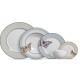 KIT 6 PRATOS SOBREMESA ALLEANZA BORBOLETA PADRÃO