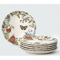 KIT 6 PRATOS DE SOBREMESA LUXX VERONE EM CERAMICA