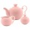 JOGO CAFE DA MANHA 3 Pc WOLFF PORCELANA C/ CHALEIRA AÇUCAREIRA E LEITEIRA
