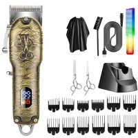 MAQUINA DE CORTAR CABELO ACAGALA RECARREGAVEL C/ VISOR LED 12 PENTES GUIADOS
