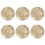 KIT 6 PRATOS DE SOBREMESA COUP CERAMICA BRILHANTE PORTO BRASIL