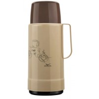 GARRAFA TERMICA INVICTA 1L C/ TAMPA ROLHA - BEGE