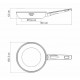 FRIGIDEIRA TRAMONTINA INOX 26CM - INOX
