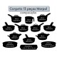 JOGO DE PANELAS MARPAL 13 PEÇAS C/ TAMPA DE VIDRO E ASSADEIRA - ROSA