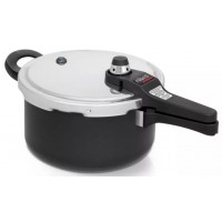 PANELA DE PRESS&Atilde;O NIGRO ANTIADERENTE 4,5L C/ INDICADOR DE PRESSAO - PRETA
