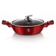 PANELA CAÇAROLA BERLINGER HAUS 24CM 2,3L MARMORE - VERMELHA